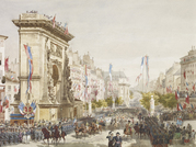 Painting of Queen Victoria's entry into Paris