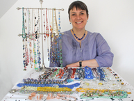 Collector with her jewellery