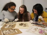 Preparing wedding fashion photos for the Devon County Show