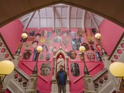 Phizogs in the Queen Street entrance