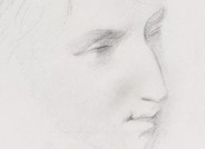 Artefacts and artistry drawing and painting - sketch of man's face