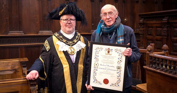 Lord Mayor of Exeter, Cllr Kevin Mitchell and Richard Branston