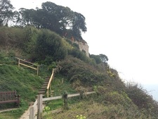 Men inspecting cliffs