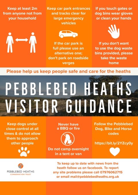 Pebblebed Heaths user guidance coronavirus