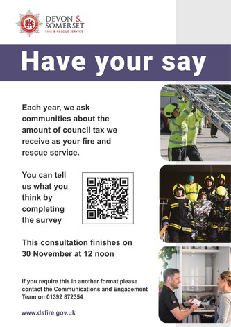 poster devon and Somerset fire and rescue 