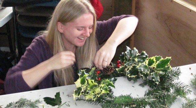wreath making