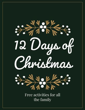 12 days of christmas poster