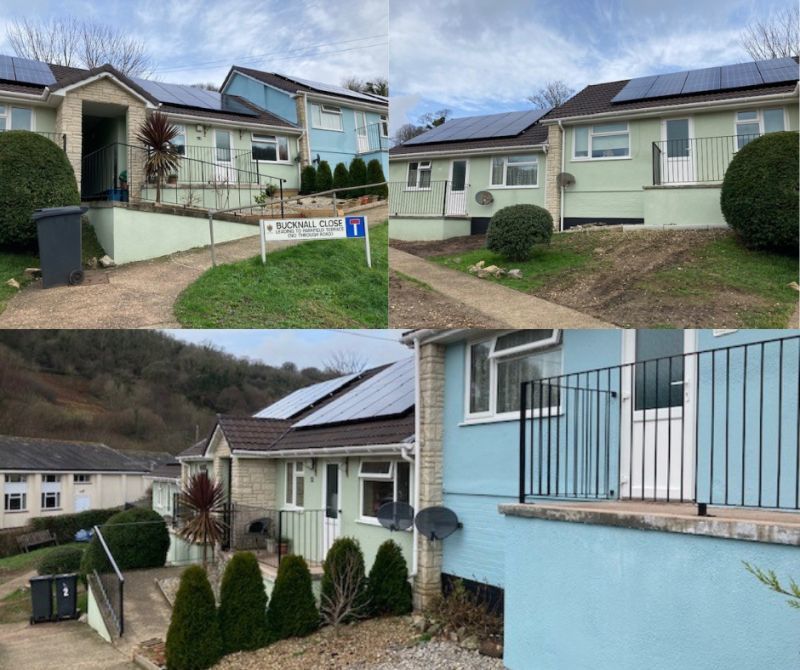 Refurbishment work carried out on houses in Branscombe