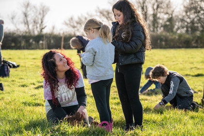 Tree planting at Yonder Oak Wood