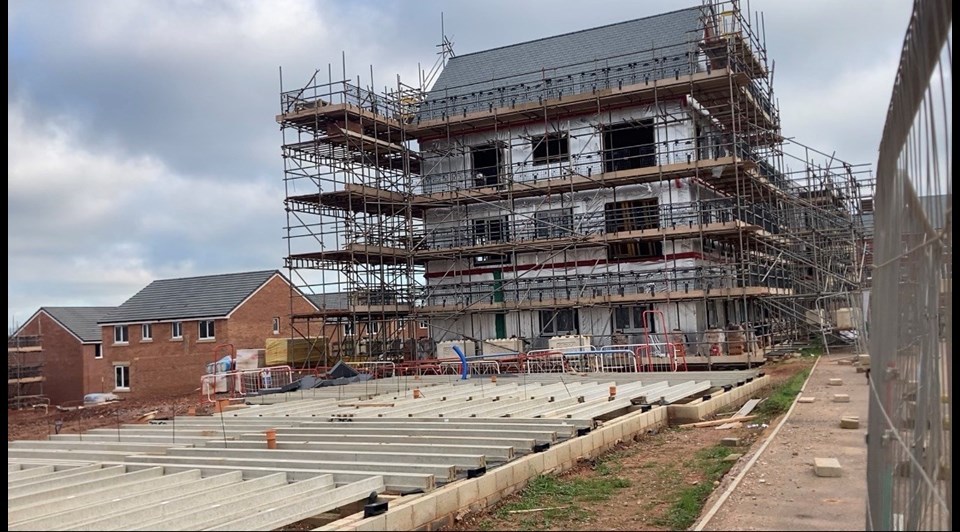 Housing construction work