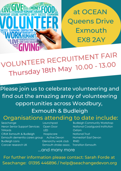 Volunteer Recruitment Fair promotional poster