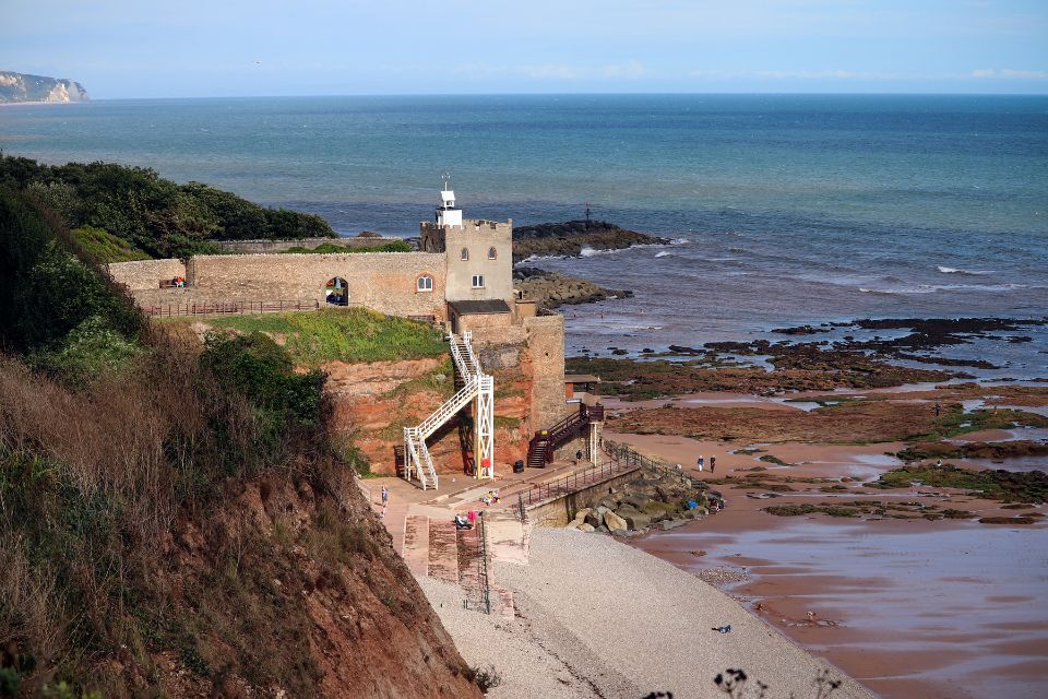 Photo of Sidmouth Jacobs Ladder Beach from above