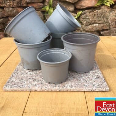 Photo of plastic plant pots