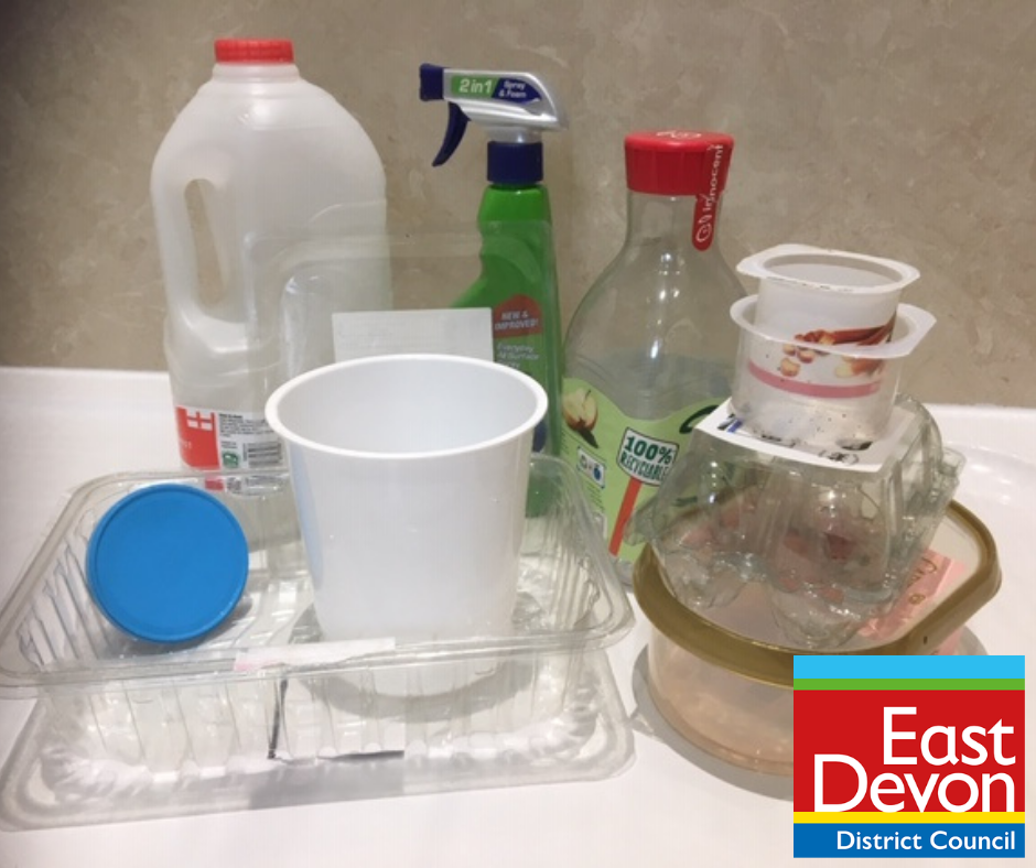 Photo of plastic pots and containers