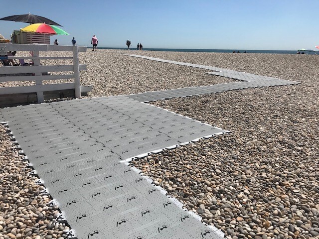matting along Beer beach 