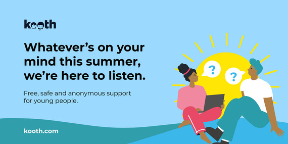 Whatever's on your mind this summer, we're here to listen. Free, safe and anonymous support for young people