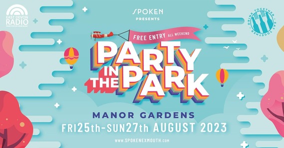 Party in the Park Exmouth 25 -27 August free entry