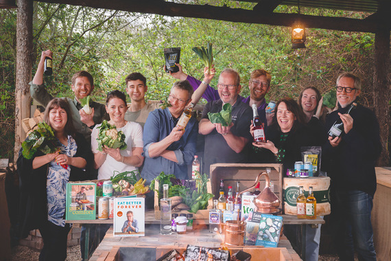 Photo of organisers and representatives from local businesses taking part in Taste East Devon
