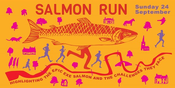 Salmon Run Sunday 24 September highlighting the epic Exe Salmon and the challenges they face