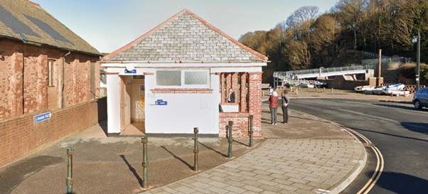 Google Streetview of Sidmouth's Port Royal public toilets