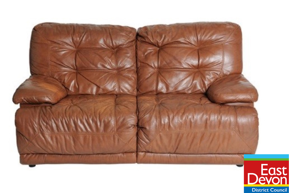 Picture of a leather sofa