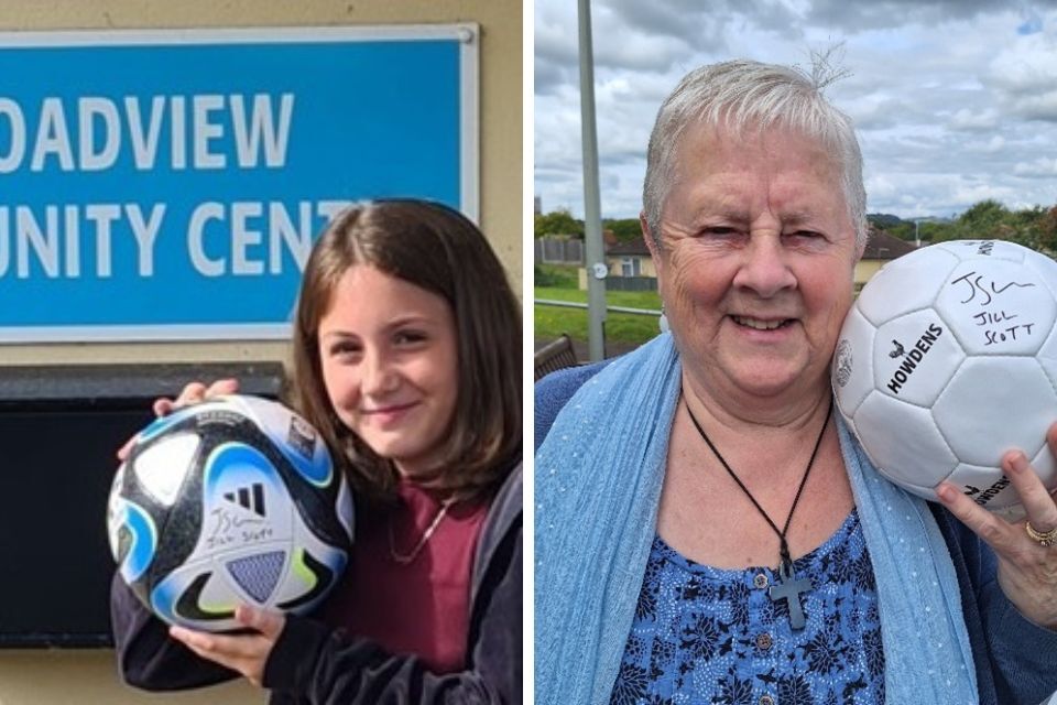 Photo of Kasey and Dorothy, winners of the prize draw