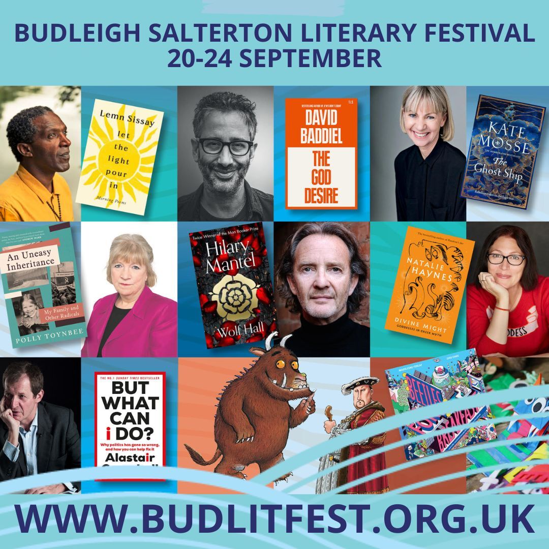 Budleigh Literary Festival 20 -24 September pictures of authors and books