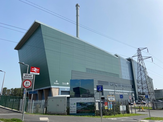 Photo of the outside of Exeter energy from waste facility