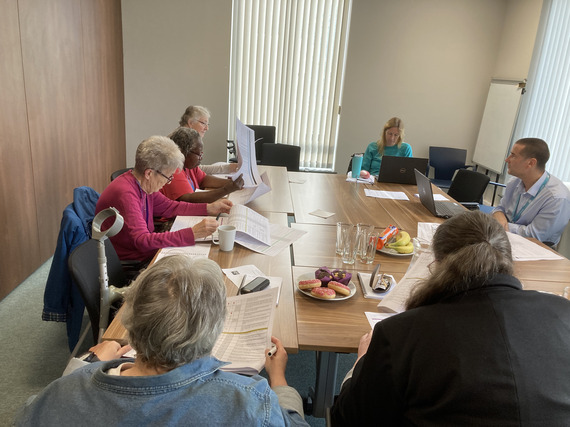 Photo of tenants being trained to be representatives at the council's housing service