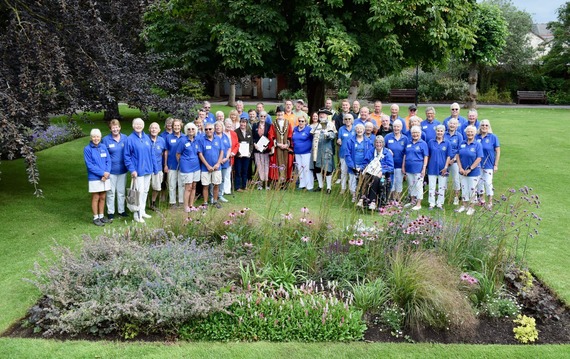 Exmouth in Bloom volunteers with Exmouth Town Council and East Devon District Council group photo