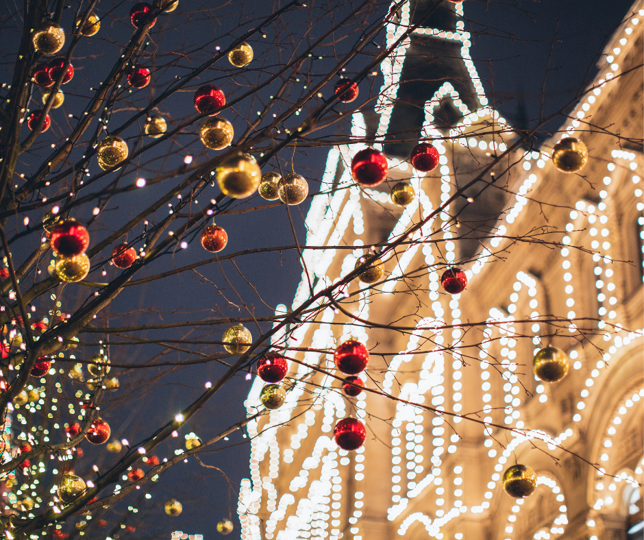Christmas market scene