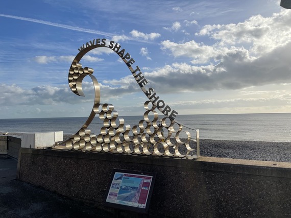 Seaton Wave statue
