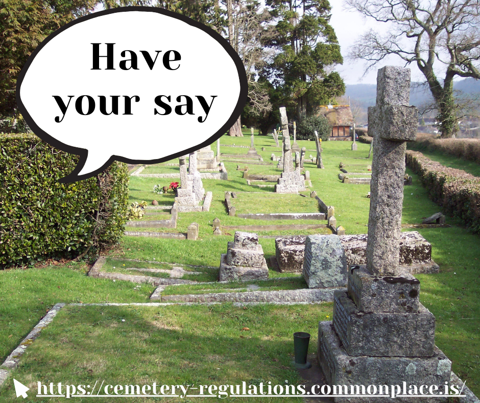 Cemeteries consultation poster 