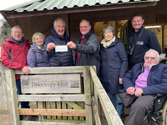 Seaton Visitor Centre Trust handing over the cheque