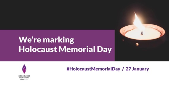 We're marking Holocaust Memorial Day. Picture of a candle