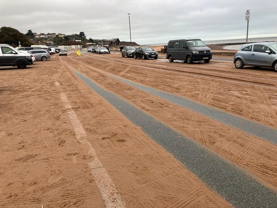Sand on the beach in Exmouth