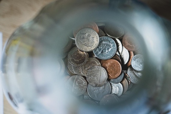 Photo of money in a glass