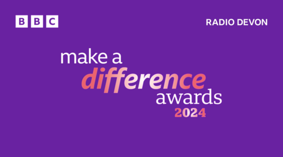 BBC Radio Devon Make a difference awards 2024 purple background