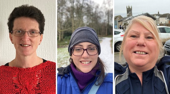 Photos of Cathy, Vicky, and Jay