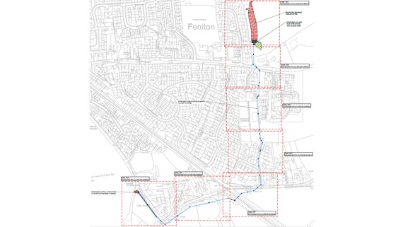 Feniton Flood Alleviation Scheme map