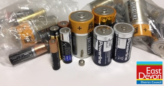 Photo of an assortment of batteries in clear plastic bags