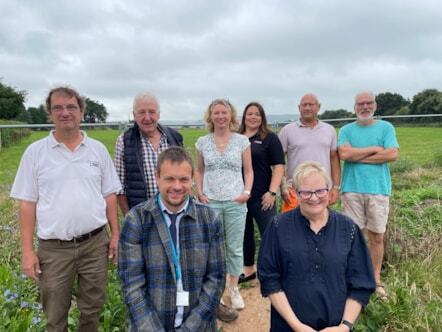 Representatives from the different organisations involved in the Feniton Flood Alleviation Scheme
