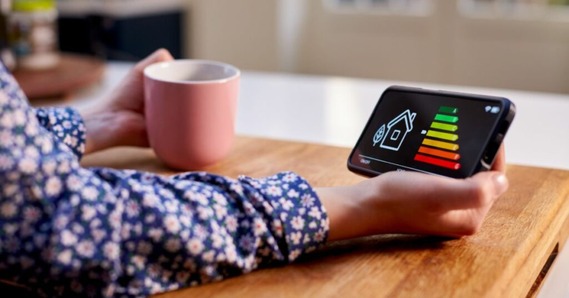 Person holding a smart meter