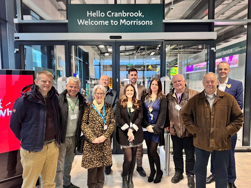Councillors from East Devon and Cranbrook join the Morrisons Team at the opening of the new store