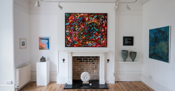 Thelma Hulbert Gallery exhibition space. credit Jim WIleman