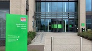 Entrance to the council's offices at Blackdown House