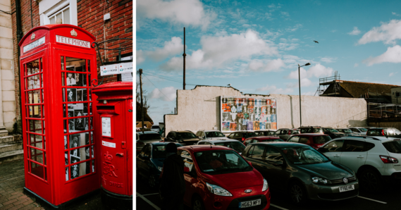 Codex exhibitions in Sidmouth at the wallspace and phone box. Credit Sarah Hall
