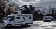 Campervans in a car park