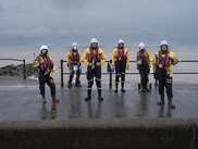 Lifeguards on Sidmouth seafront. Credit JJ Waller 