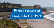 Partial closure of Lime Kiln Car Park. Budleigh Salterton seafront